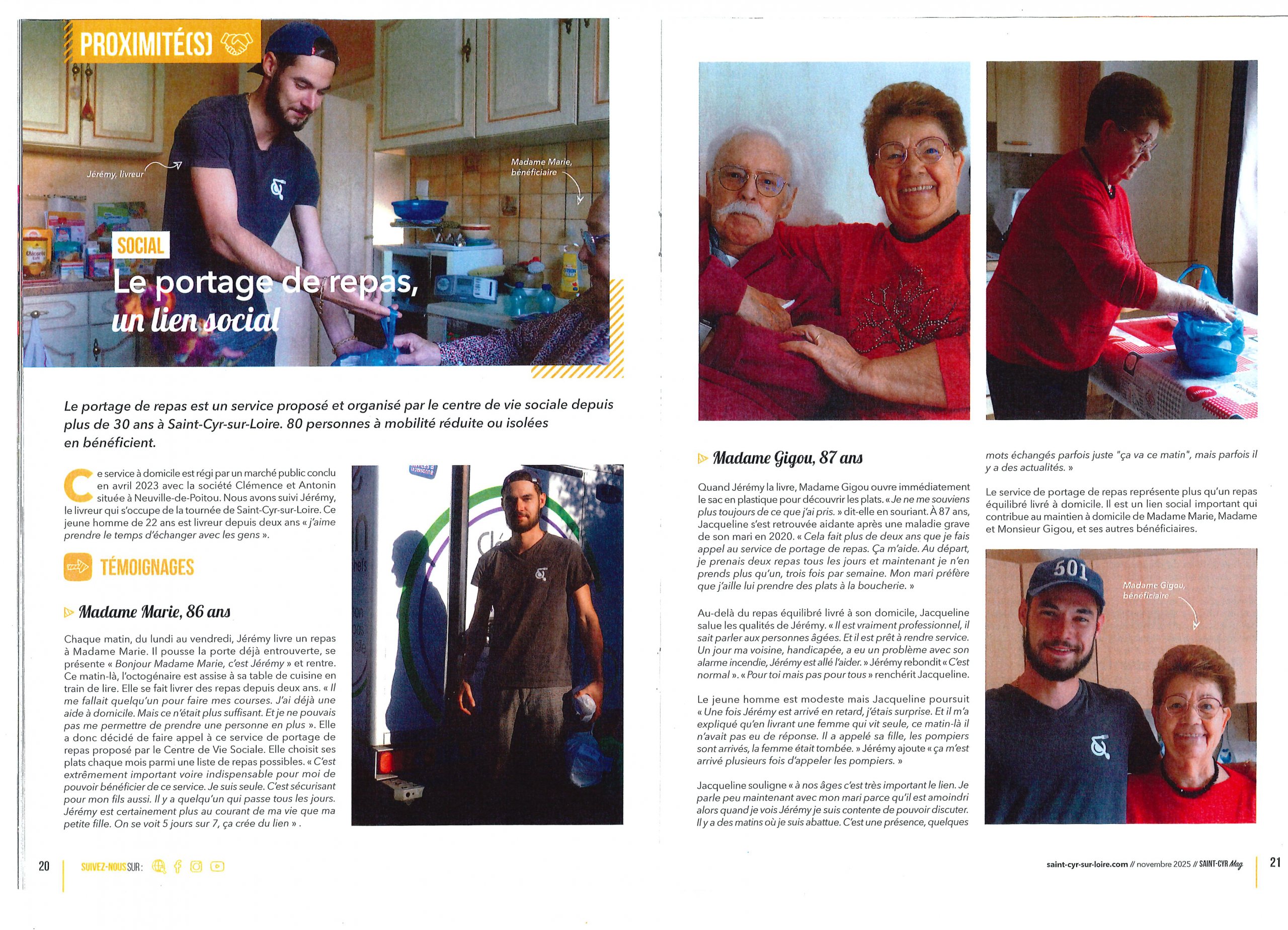 Article du magazine de St-Cyr-sur-Loire – Novembre 2025